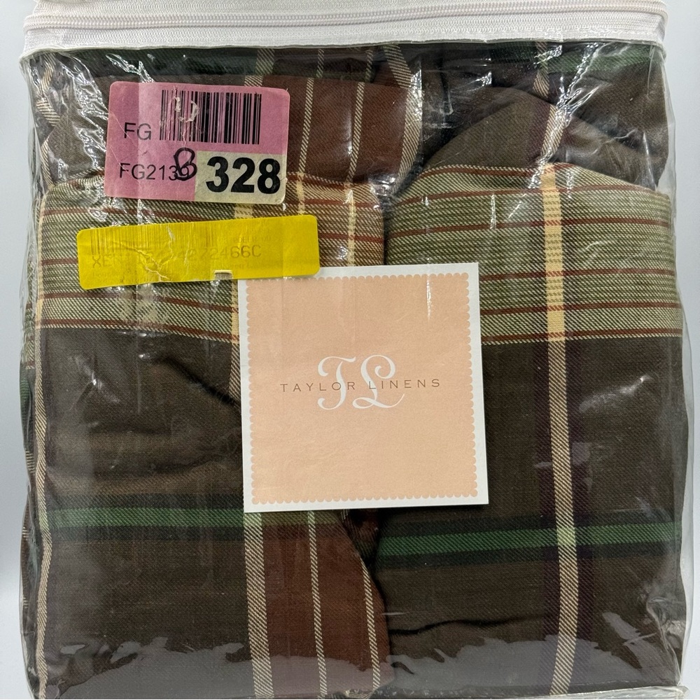 Taylor Linens Deerfield Queen Duvet Cover Plaid